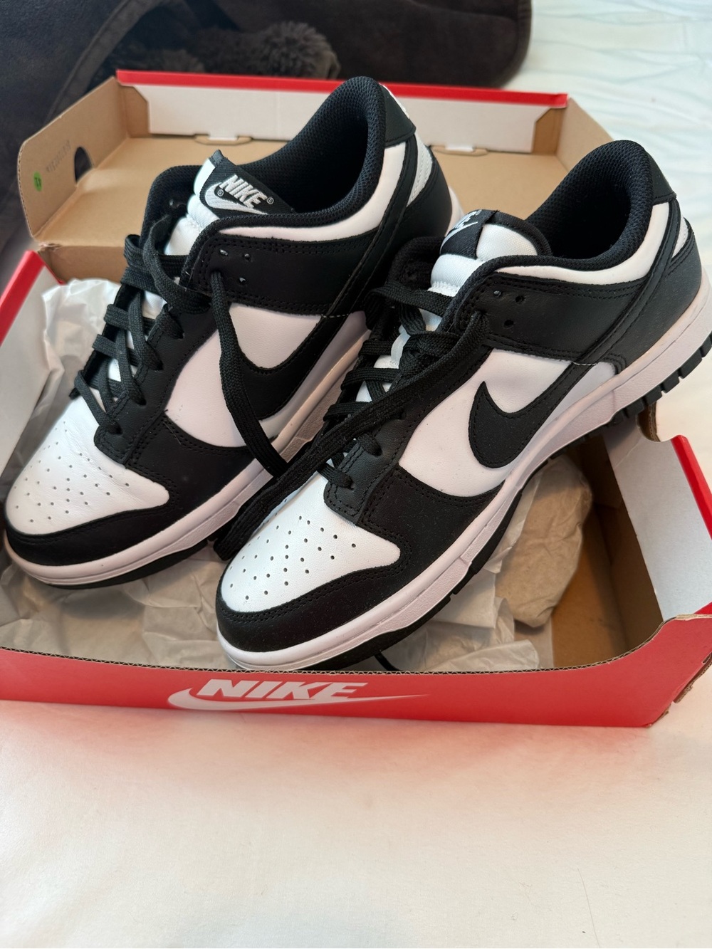 Nike Black and White Women’s Low-Top Sneakers